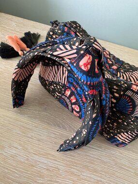 Ulla Johnson Makeup Bag with Tassel and Matching Headband